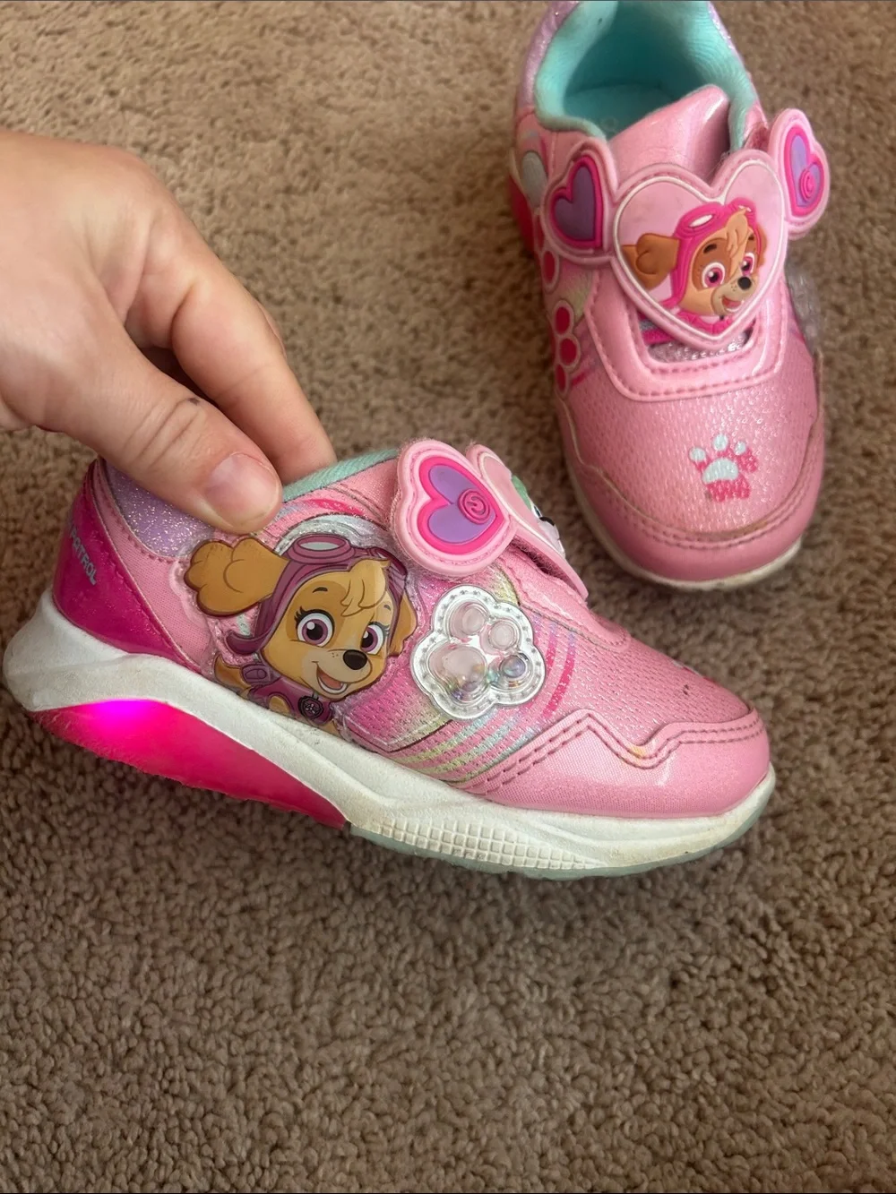 Girls Paw Patrol Light-Up Sneakers